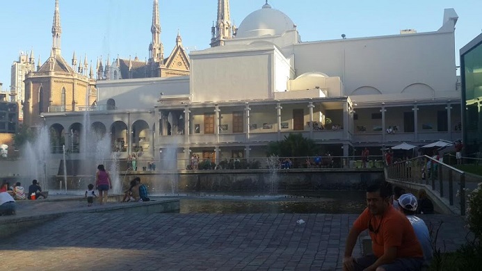 Fuentes danzantes del Paseo del Buen Pastor en Cordoba